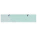 Rafturi suspendate, 2 buc., 90 x 20 cm, sticlă, 8 mm - WALTI WALTI