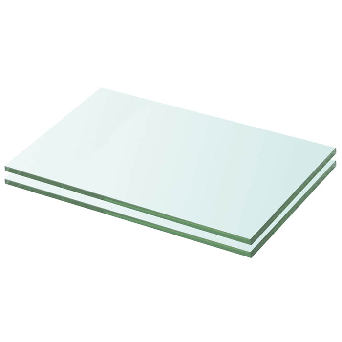 Rafturi, 2 buc., 20 x 25 cm, panouri sticlă transparentă - WALTI WALTI