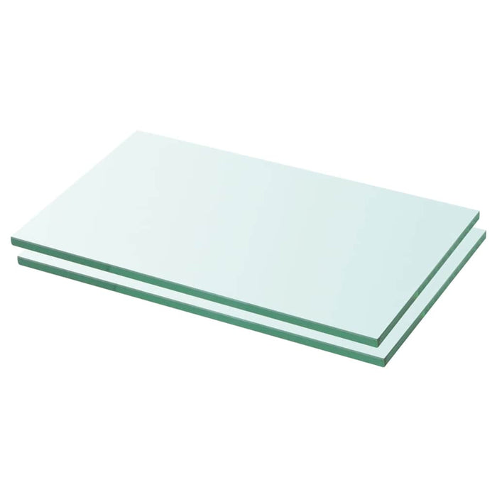 Rafturi, 2 buc., 30 x 12 cm, panouri sticlă transparentă - WALTI WALTI