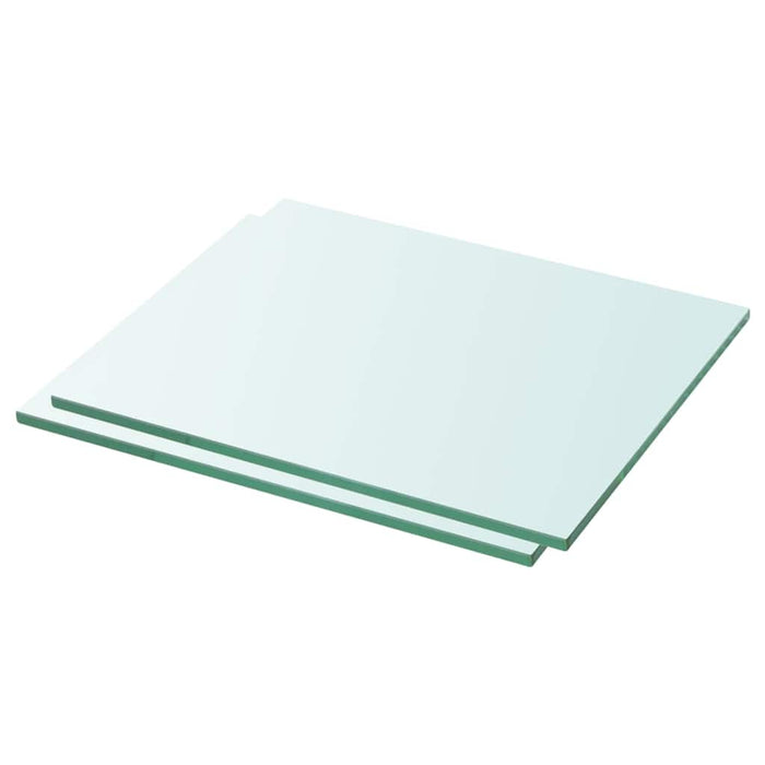 Rafturi, 2 buc., 30 x 20 cm, panouri sticlă transparentă - WALTI WALTI