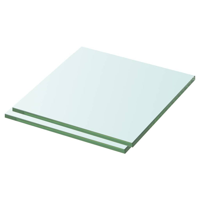 Rafturi, 2 buc., 30 x 30 cm, panouri sticlă transparentă - WALTI WALTI