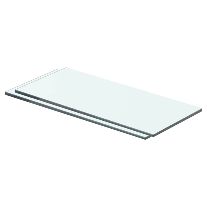 Rafturi, 2 buc., 40 x 12 cm, panouri sticlă transparentă - WALTI WALTI