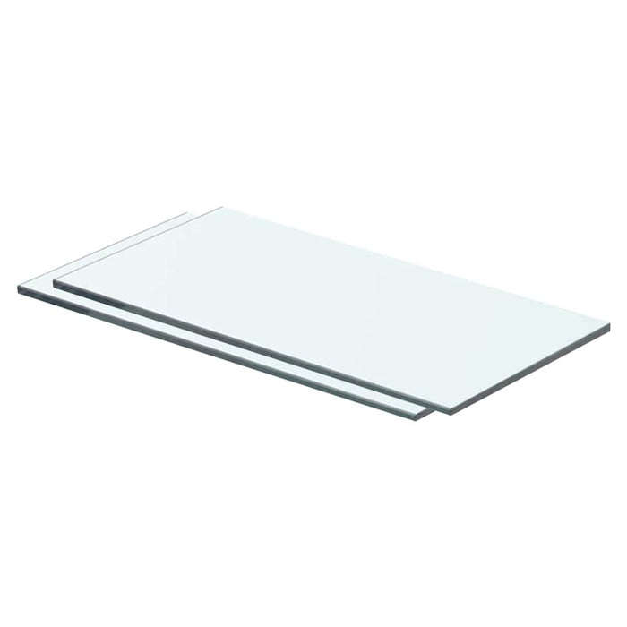 Rafturi, 2 buc., 40 x 15 cm, panouri sticlă transparentă - WALTI WALTI