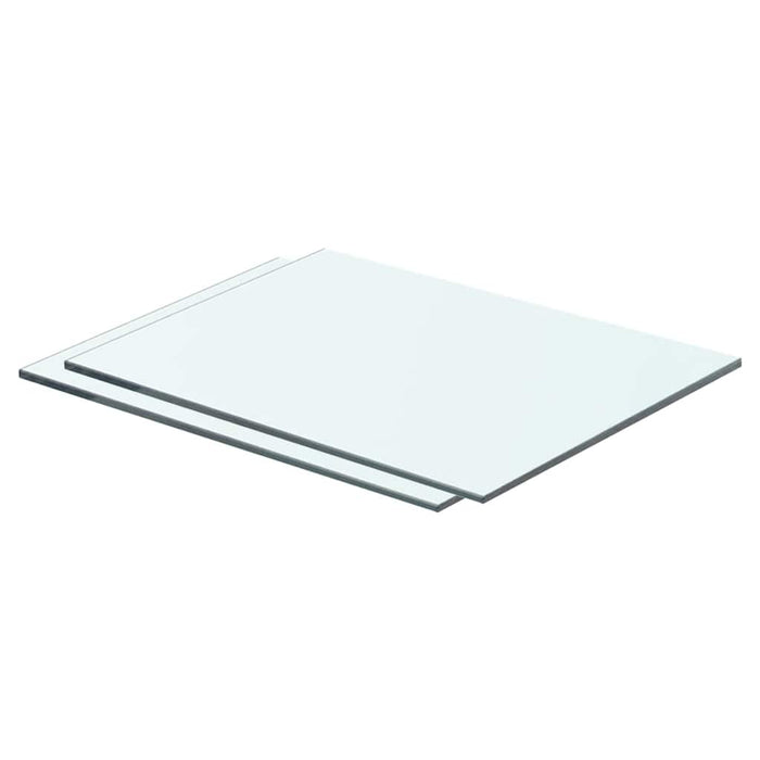 Rafturi, 2 buc., 40 x 25 cm, panouri sticlă transparentă - WALTI WALTI