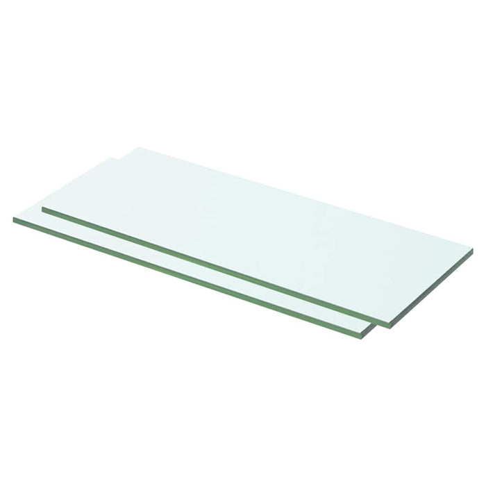 Rafturi, 2 buc., 50 x 15 cm, panouri sticlă transparentă - WALTI WALTI