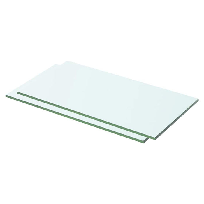 Rafturi, 2 buc., 50 x 20 cm, panouri sticlă transparentă WALTI