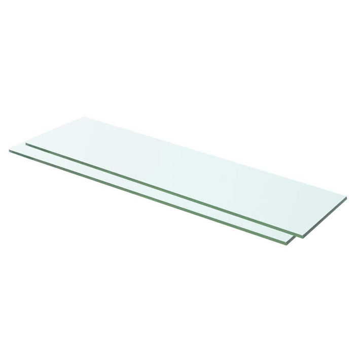 Rafturi, 2 buc., 60 x 12 cm, panouri sticlă transparentă - WALTI WALTI
