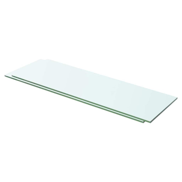 Rafturi, 2 buc., 60 x 15 cm, panouri sticlă transparentă - WALTI WALTI