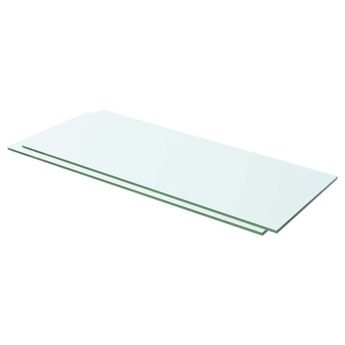Rafturi, 2 buc., 60 x 20 cm, panouri sticlă transparentă - WALTI WALTI