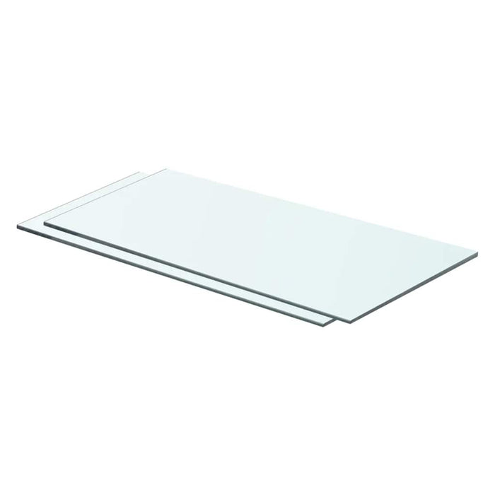 Rafturi, 2 buc., 60 x 25 cm, panouri sticlă transparentă - WALTI WALTI