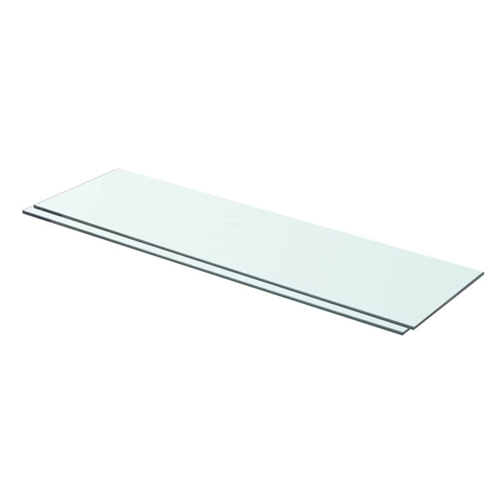 Rafturi, 2 buc., 70 x 20 cm, panouri sticlă transparentă - WALTI WALTI