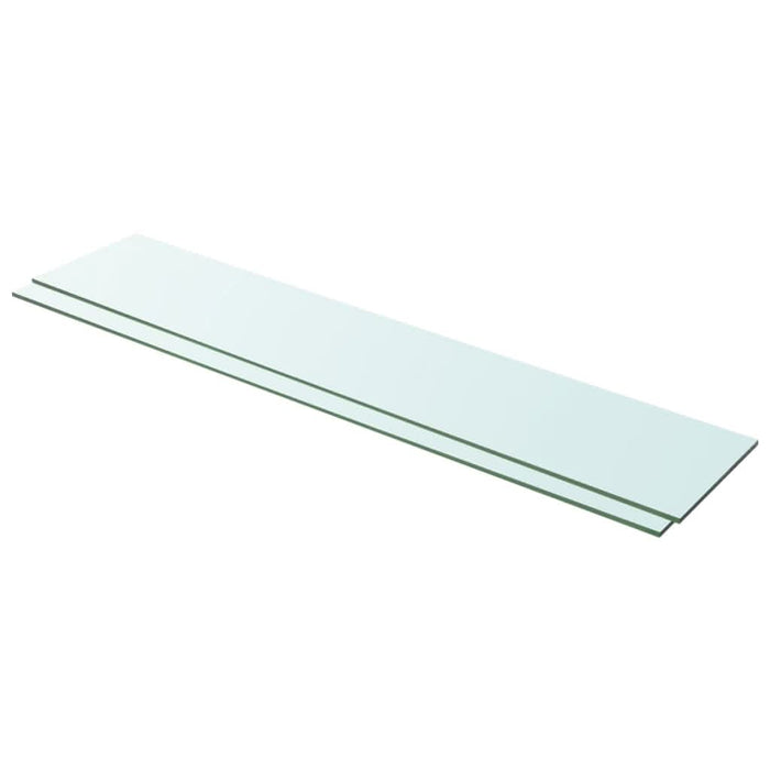Rafturi, 2 buc., 100 x 20 cm, panouri sticlă transparentă - WALTI WALTI