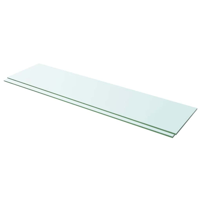 Rafturi, 2 buc., 100 x 25 cm, panouri sticlă transparentă - WALTI WALTI