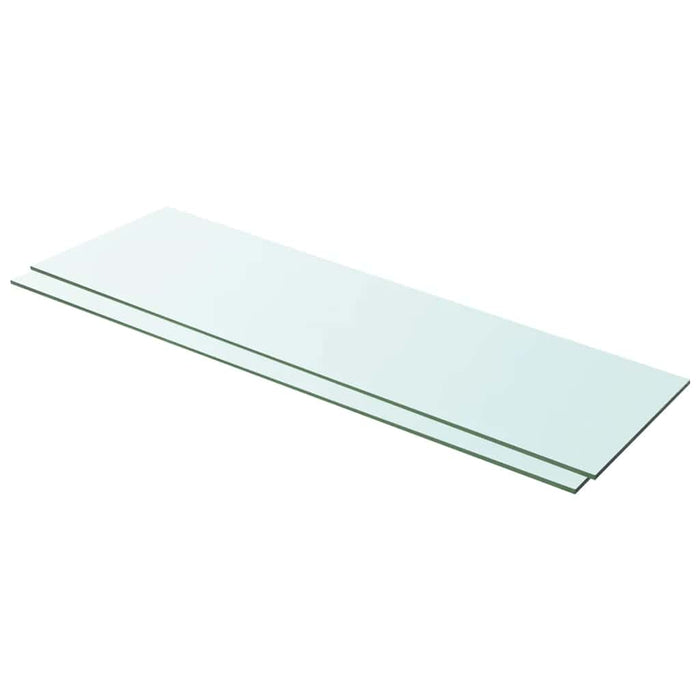 Rafturi, 2 buc., 100 x 30 cm, panouri sticlă transparentă - WALTI WALTI