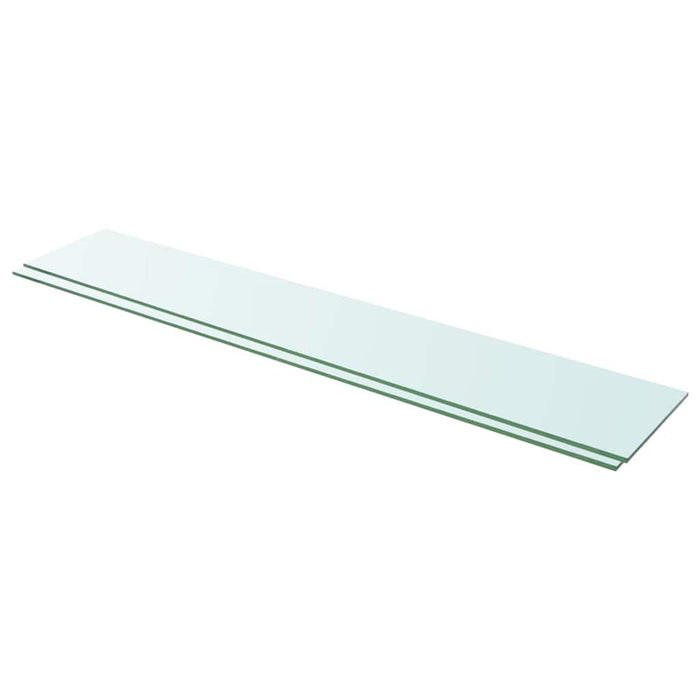 Rafturi, 2 buc., 110 x 20 cm, panouri sticlă transparentă - WALTI WALTI