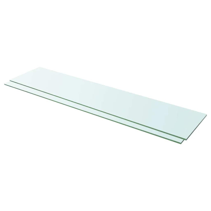 Rafturi, 2 buc., 110 x 25 cm, panouri sticlă transparentă - WALTI WALTI