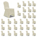 Huse de scaun elastice, 30 buc., crem - WALTI WALTI