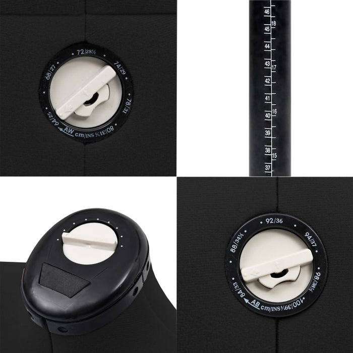 Formă pentru rochie femeie reglabilă negru, dimensiune S 33-40 - WALTI WALTI