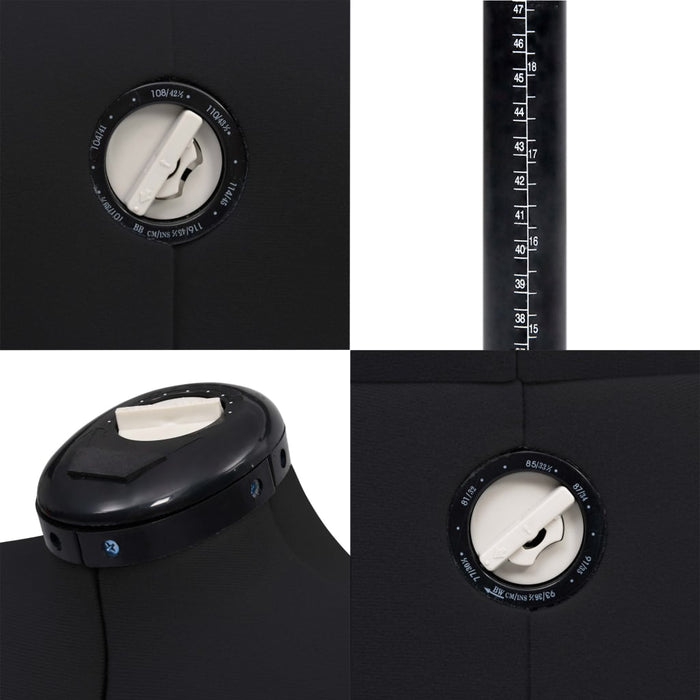 Formă pentru rochie femeie reglabilă negru, dimensiune M 40-46 - WALTI WALTI