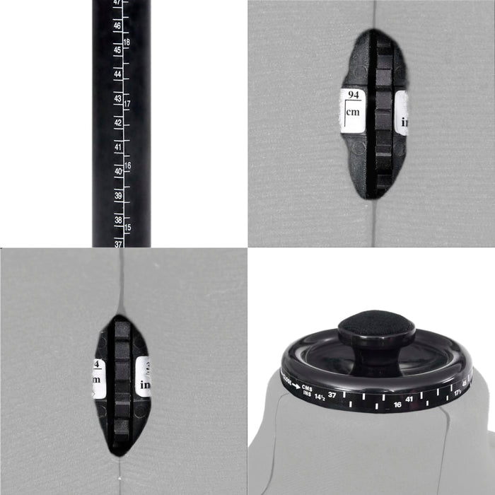 Manechin croitorie reglabil bărbați, gri, dimensiune 37-45 - WALTI WALTI