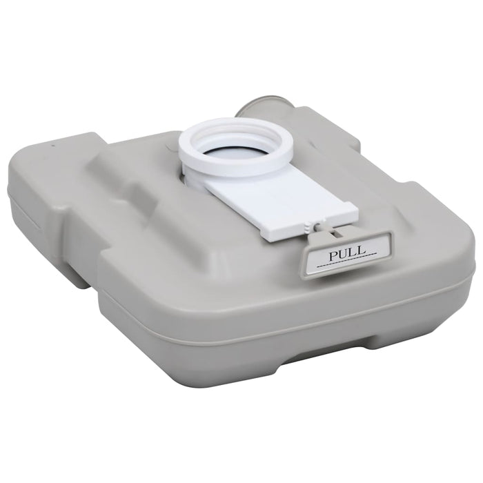 Toaletă portabilă pentru camping, gri, 10+10 L WALTI
