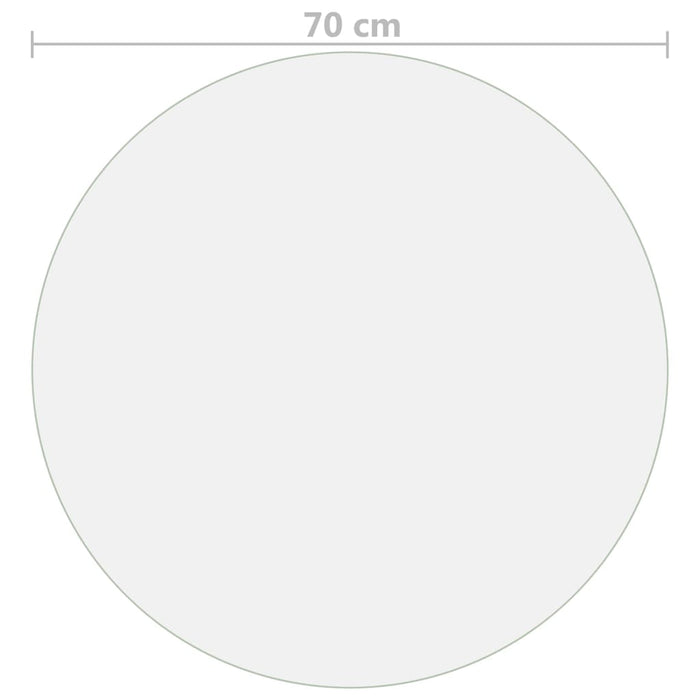 Folie de protecție masă, mat, Ø 70 cm, PVC, 1,6 mm WALTI