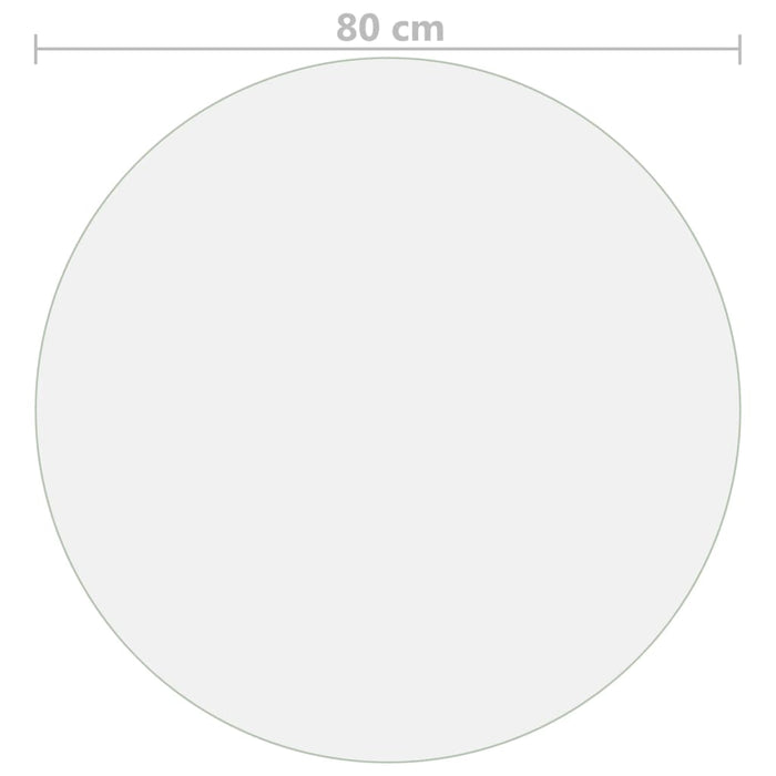 Folie de protecție masă, transparent, Ø 80 cm, PVC, 1,6 mm WALTI