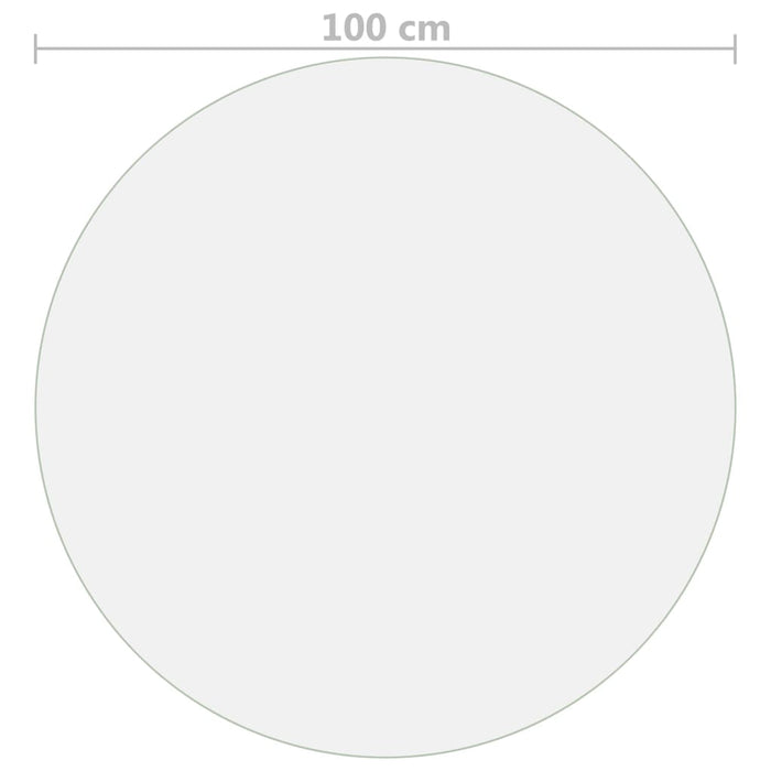 Folie de protecție masă, transparent, Ø 100 cm, PVC, 1,6 mm WALTI