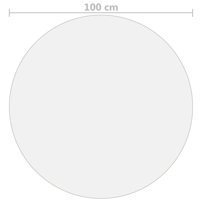 Folie de protecție masă, mat, Ø 100 cm, PVC, 1,6 mm WALTI