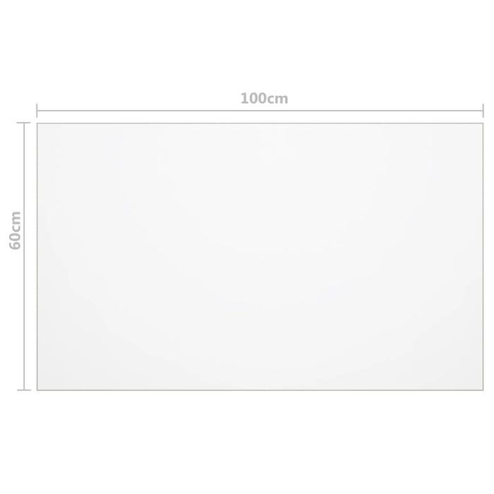 Folie de protecție masă, transparent, 100 x 60 cm, PVC, 1,6 mm - WALTI WALTI