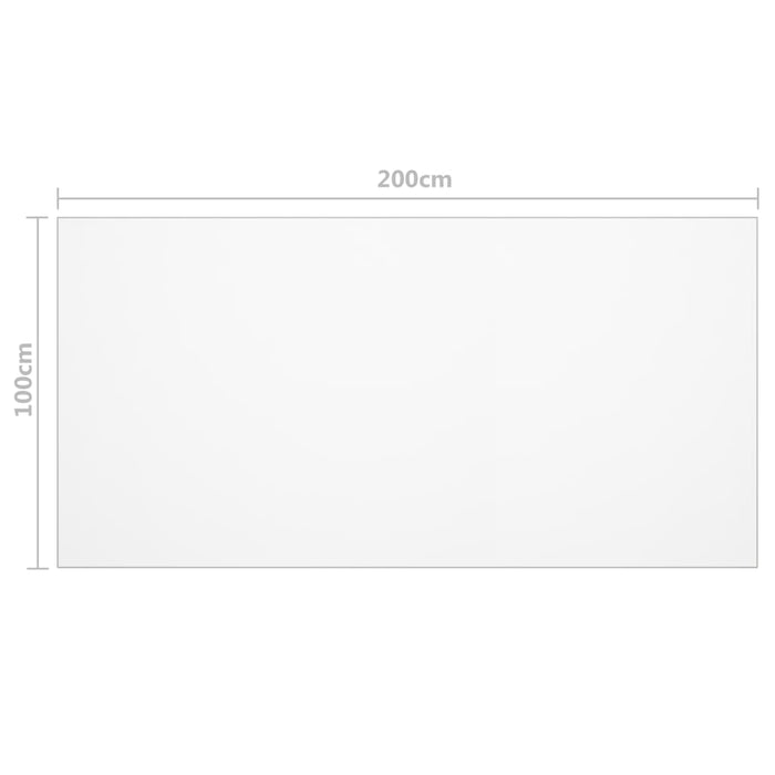 Folie de protecție masă, transparent, 200 x 100 cm, PVC, 1,6 mm - WALTI WALTI