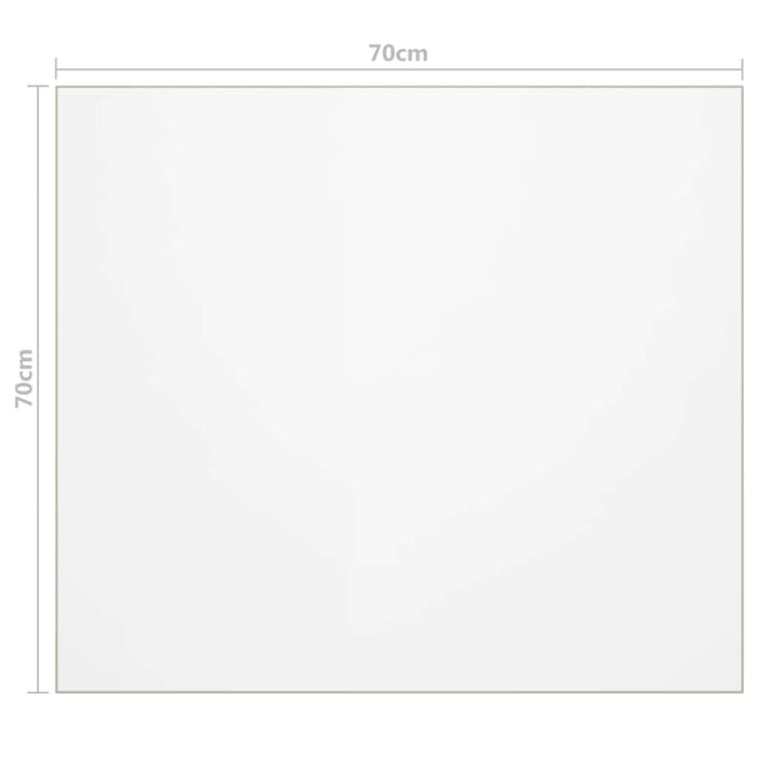 Folie de protecție masă, transparent, 70 x 70 cm, PVC, 1,6 mm - WALTI WALTI