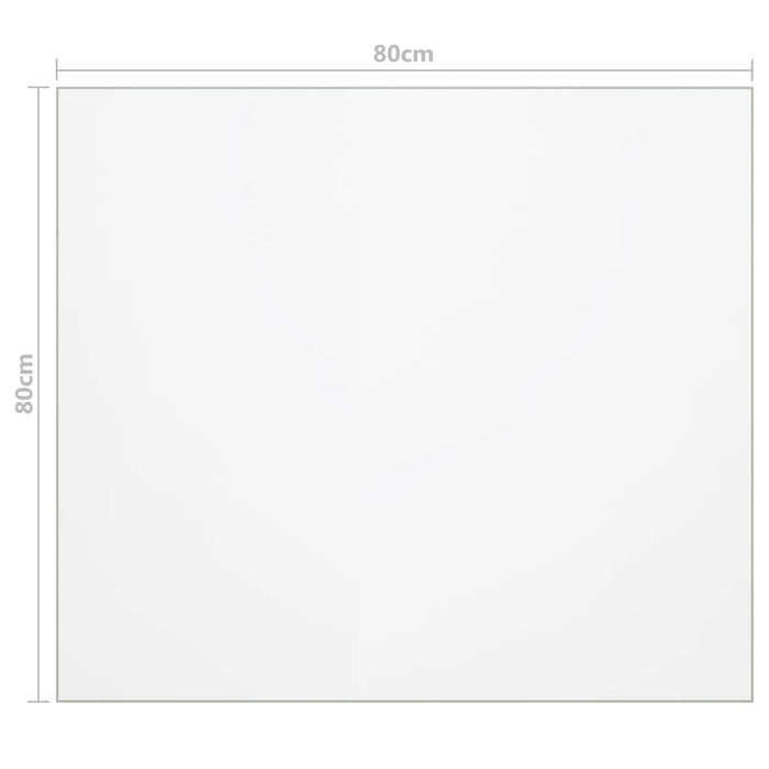 Folie de protecție masă, transparent, 80 x 80 cm, PVC, 1,6 mm - WALTI WALTI