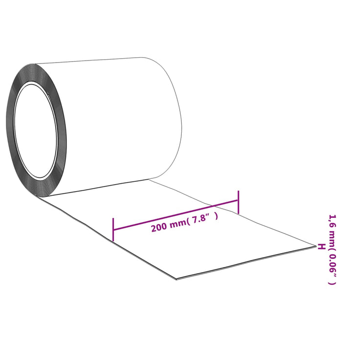 Rolă de perdea din benzi, 1,6 mm x 200 mm, PVC, 25 m WALTI