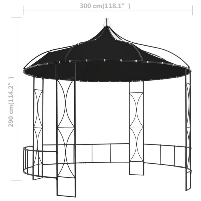 Pavilion, antracit, 300 x 290 cm, rotund - WALTI WALTI