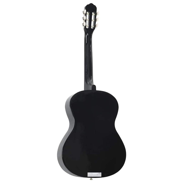 Chitară clasică începători, negru, 4/4 39", lemn de tei - WALTI WALTI