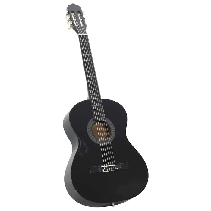 Set de chitară clasică începători, 12 piese, negru, 4/4 39" - WALTI WALTI