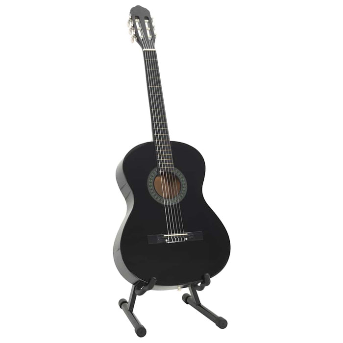 Set de chitară clasică începători, 12 piese, negru, 4/4 39" - WALTI WALTI