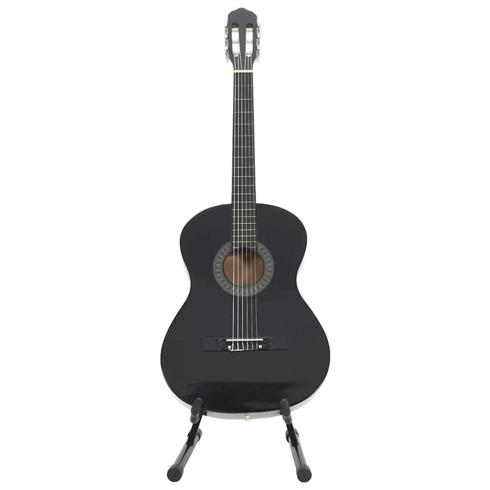 Set de chitară clasică începători, 12 piese, negru, 4/4 39" - WALTI WALTI