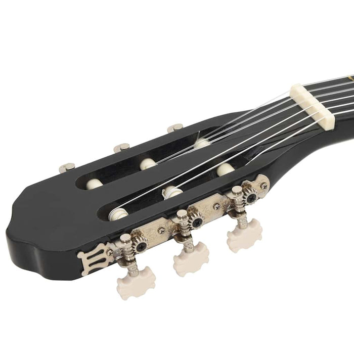 Set de chitară clasică începători, 12 piese, negru, 4/4 39" - WALTI WALTI