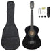 Set de chitară clasică începători, 8 piese, negru, 1/2 34" - WALTI WALTI