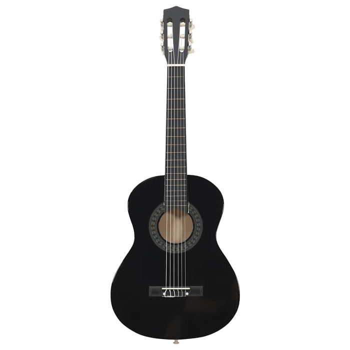 Set de chitară clasică începători, 8 piese, negru, 1/2 34" - WALTI WALTI