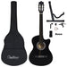 Set chitară clasică occidentală 12 piese 6 corzi negru 38" - WALTI WALTI