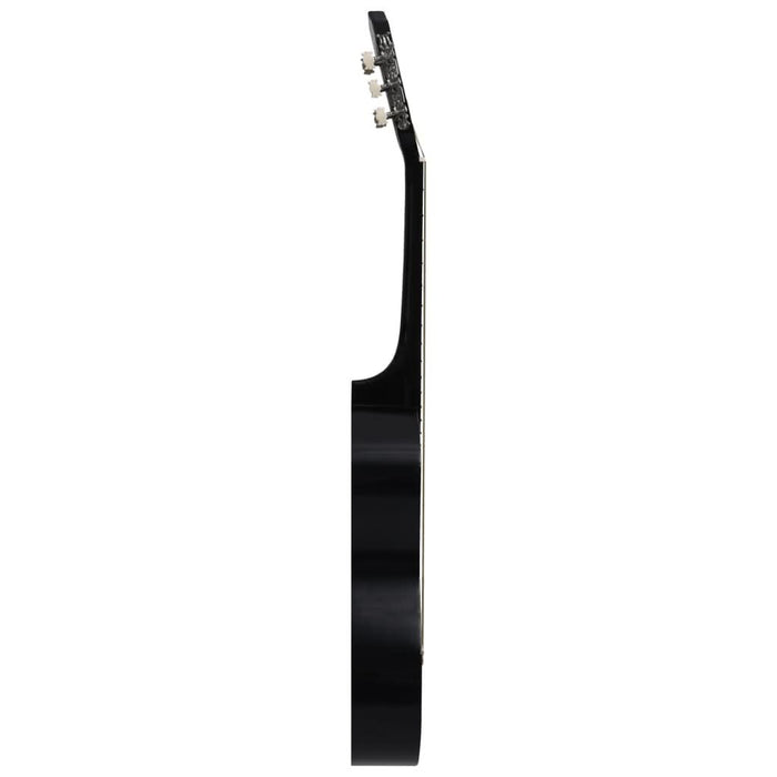 Set chitară clasică occidentală 12 piese 6 corzi negru 38" - WALTI WALTI