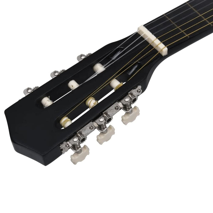 Set chitară clasică occidentală 12 piese 6 corzi negru 38" - WALTI WALTI