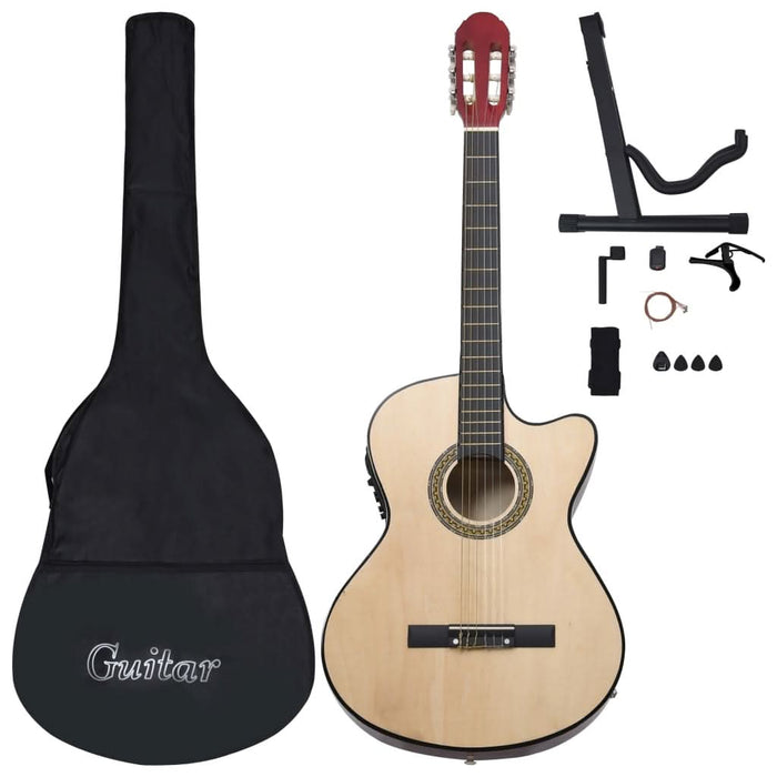 Set chitară acustică occidentală 12 piese 6 corzi cu egalizator - WALTI WALTI