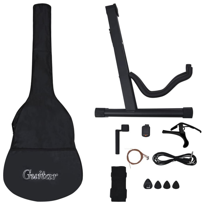Set chitară acustică occidentală 12 piese 6 corzi cu egalizator - WALTI WALTI