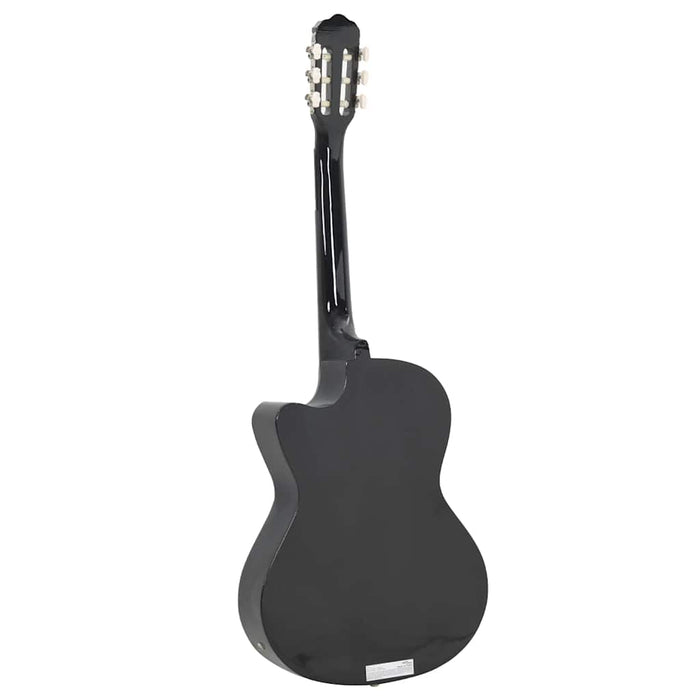 Set chitară acustică cu egalizator, 12 piese, 6 corzi, negru - WALTI WALTI