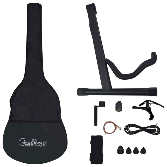 Set chitară acustică cu egalizator, 12 piese 6 corzi, albastru - WALTI WALTI