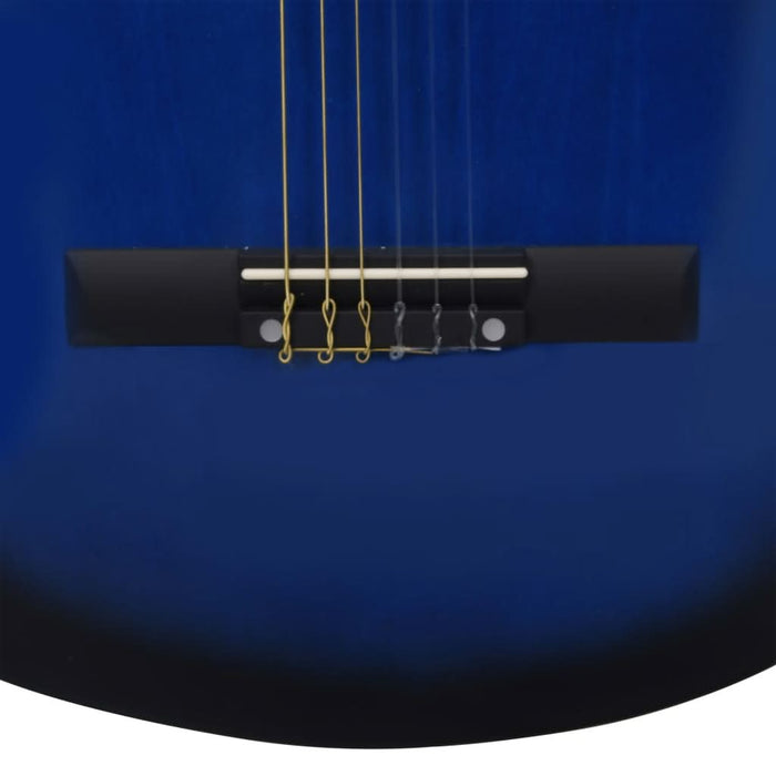 Set chitară acustică cu egalizator, 12 piese 6 corzi, albastru - WALTI WALTI